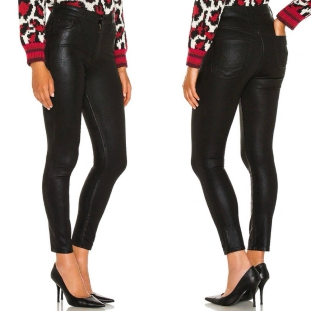 Black Coated Skinny Jeans